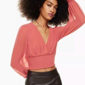 ARITZIA WILFRED WISTFUL BLOUSE SIZE M
